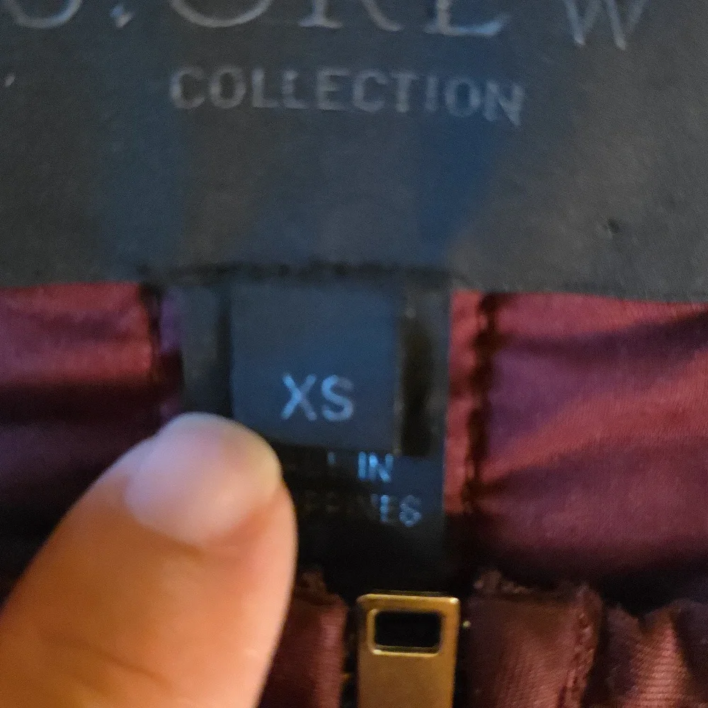 J.CREW Classic Burgundy Wine Quilted Jacket Size XS - Picture 4 of 11